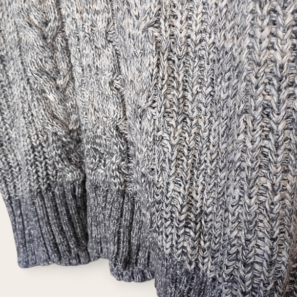 Gap 100% Cotton Thick Tunic Sweater Unisex XL Turtleneck Neutral Knit EUC 0007 - Picture 3 of 7